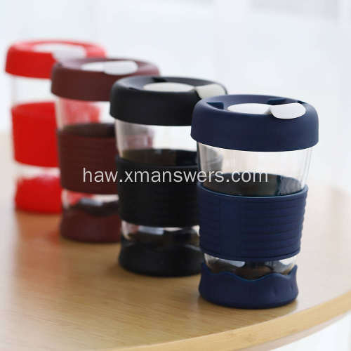Heat Resisable Reusable Silicone Rubber Coffee Cup Paʻa